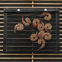 Tefloninis vokas krevetėms ir daržovėms kepti ant grotelių