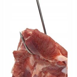 Kabliukas kumpio mėsai s18 liuksai 4mm 18cm inox 10 vnt.