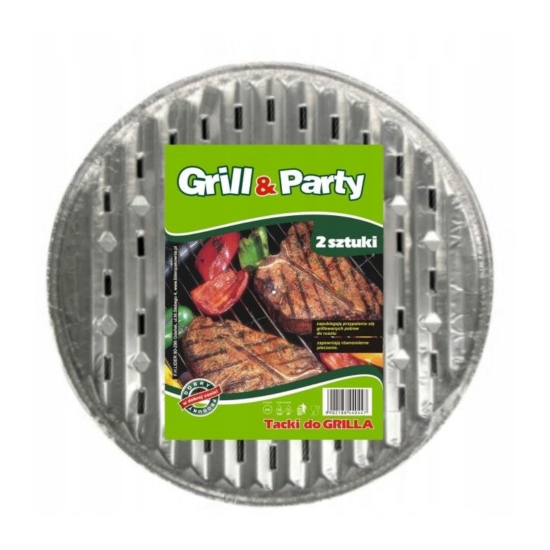 3 vnt aliuminio padėklai griliui, 34 cm