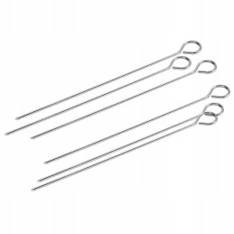 Iešmeliai, plieniniai iešmai, kepsninės komplektas, 6 vnt., 29 cm