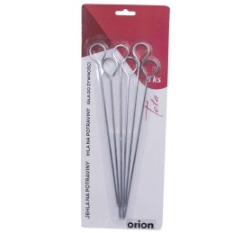 Iešmeliai, plieniniai iešmai, kepsninės komplektas, 6 vnt., 29 cm