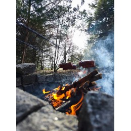 Laužo lazdos kielbasa šakutės šakutės 100 cm 10