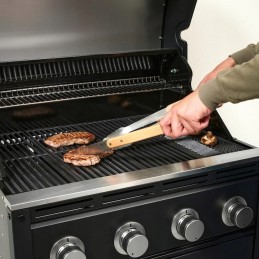 Ikea grilltider kepsninių indų rinkinys, 3 vnt, peilis, žnyplės, mentelė, bukas