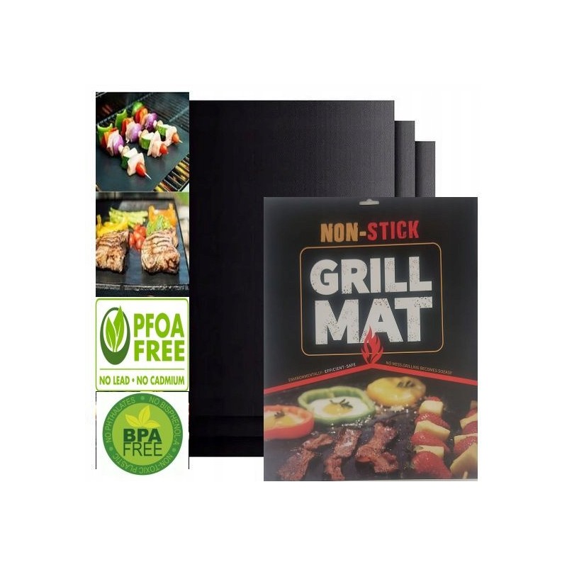 6x tefloninis kepimo kilimėlis, BBQ grilio padėklas