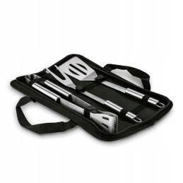 Grilio reikmenų rinkinys: 3 vnt + kepsninės dėklas