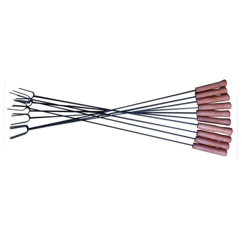 Šakės, šakutės, laužo lazdos, laužas 100, 10 vnt