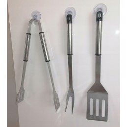 Žnyplės mentele šakutės nerūdijančio plieno grotelių rinkinys