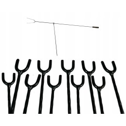 Dešros pagaliukų atramos, rinkinyje 10 vnt