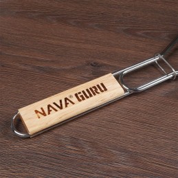 Grilio grotelės skirtos kepti žuvį su uždaromis grotelėmis