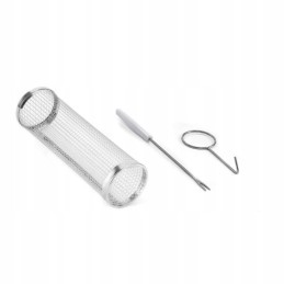 Daržovių grilio padėklas, nerūdijantis plienas, MPLCO, apvalus, 20 x 9 cm