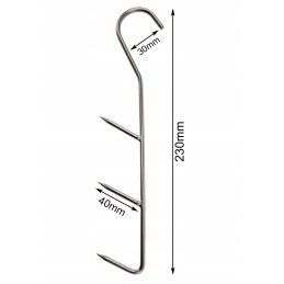 H 403 stiprūs rūkymo kabliukai kiaulienos nugarinės rūkymui
