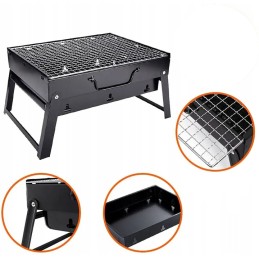 Nešiojamas, sulankstomas mini turistinis grilis - lagaminas