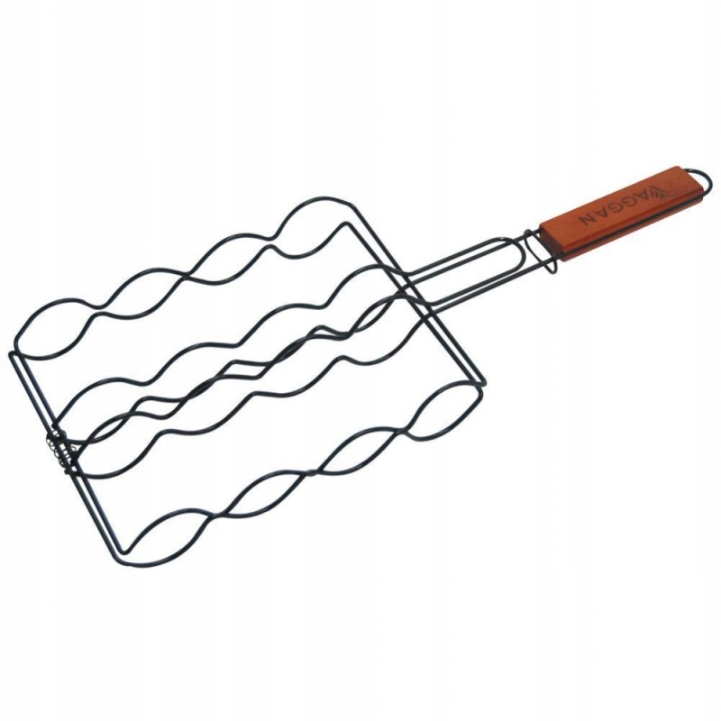 Metalinės grilio grotelės, dešrelių grotelės, 50 x 19 cm