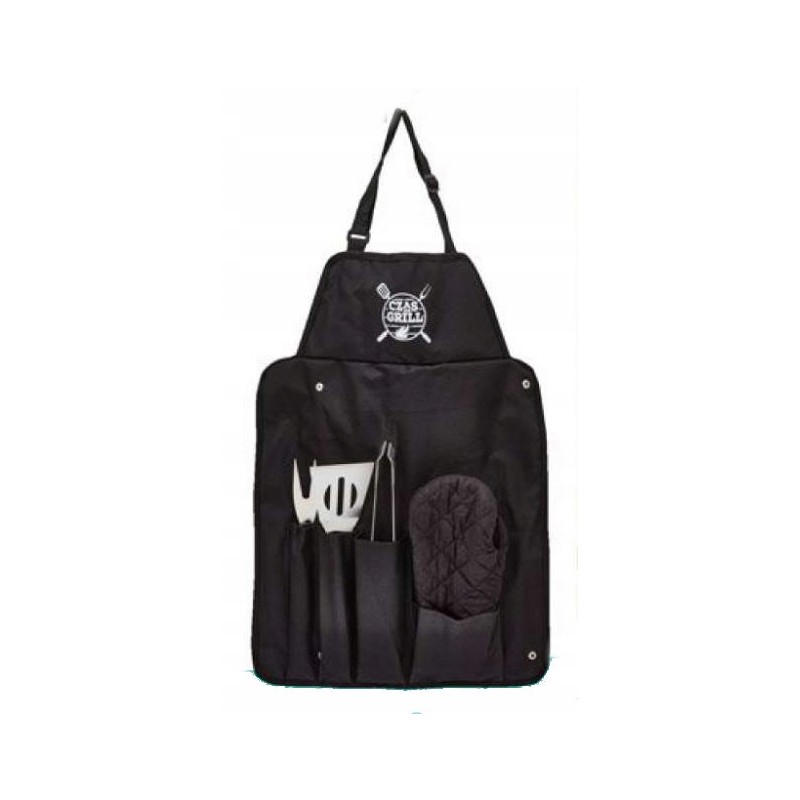 Grilio prijuostė su priedais 5 vnt. laikas kepsniui