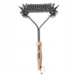 Vielinis šepetys grilio grotelių valymui 20x34