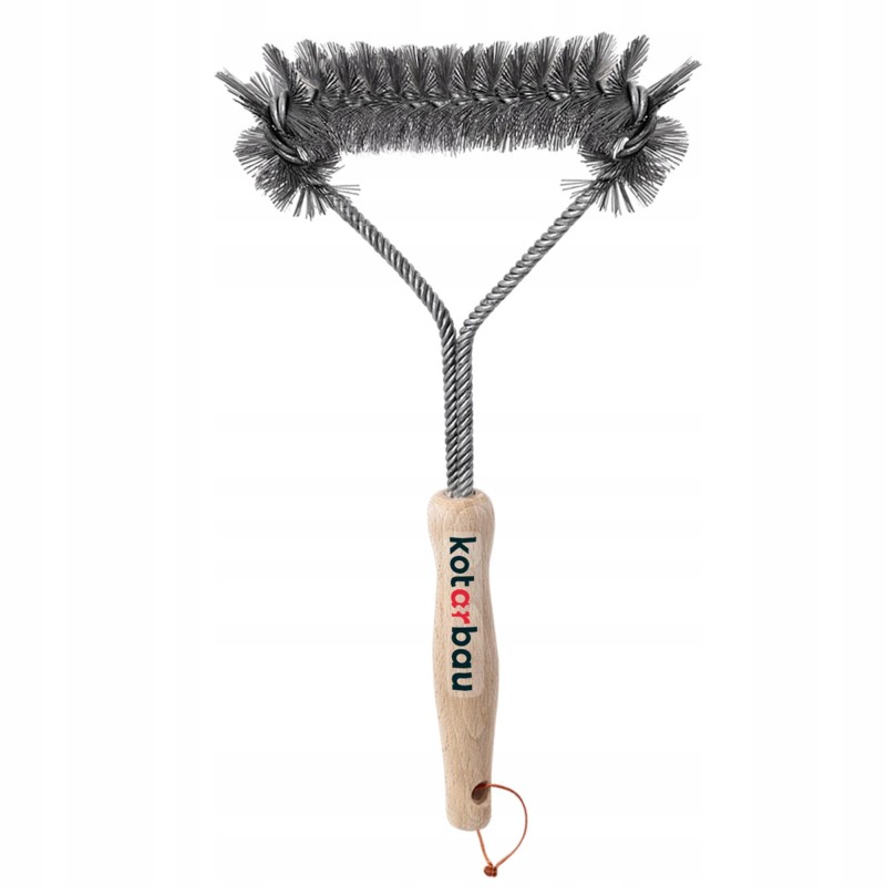 Vielinis šepetys grilio grotelių valymui 20x34