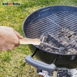 Vielinis šepetys grilio grotelių valymui 20x34