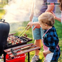 Vielinis šepetys grilio grotelių valymui 20x34