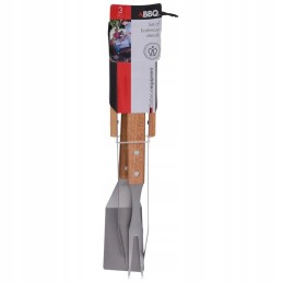 Indai kepsninės reikmenų rinkinys žnyplės, mentelė, šakutė, 3 vnt