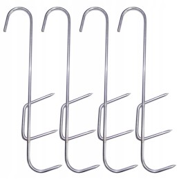 4 vnt - žuvies rūkymo kabliukai