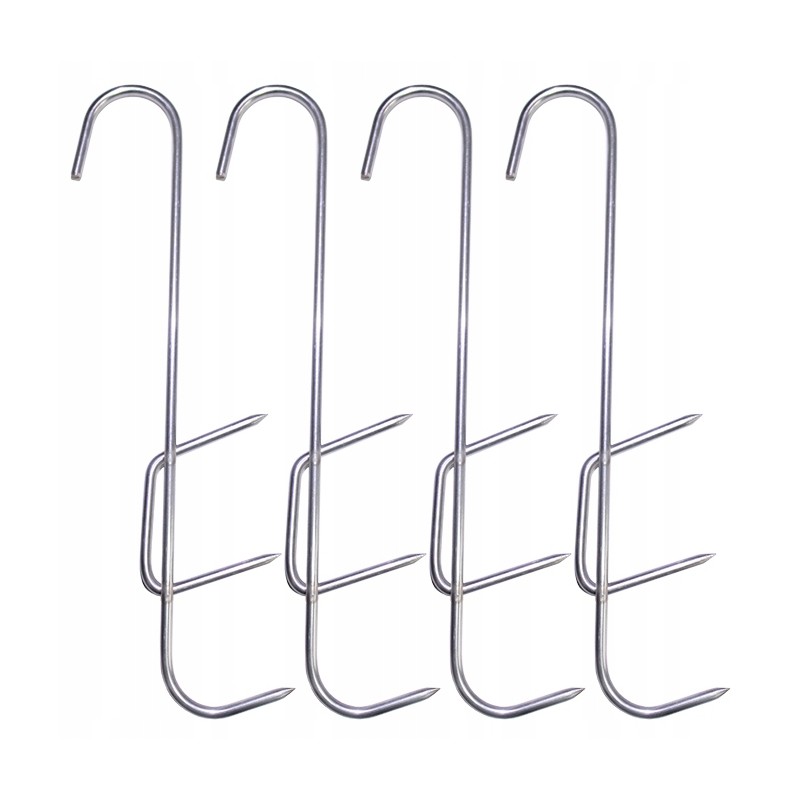 4 vnt - žuvies rūkymo kabliukai