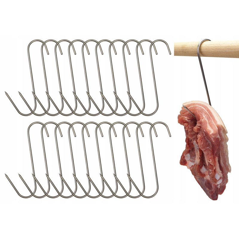 S 312 kablys, nerūdijančio plieno rūkymo kabliukai