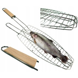 Grilio tinklelis žuviai ir daržovėms, išmatavimai 40/16 cm