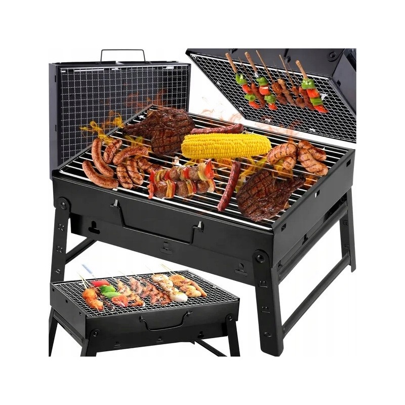 Nešiojamas, sulankstomas mini turistinis grilis - lagaminas