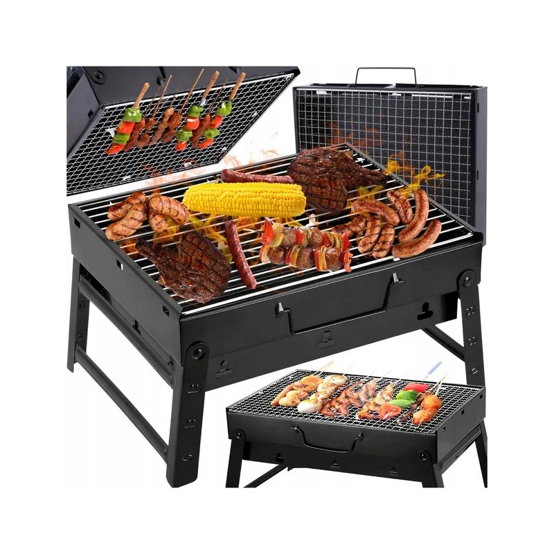 Nešiojamas, sulankstomas mini turistinis grilis - lagaminas