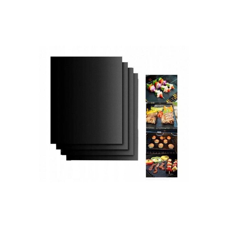 4x tefloninis grilio kilimėlis ir orkaitės padėklas