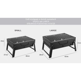 Nešiojamas, sulankstomas mini turistinis grilis - lagaminas