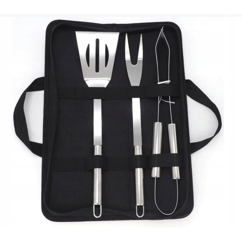 Grilio rinkinys, priedai, stalo įrankiai, grilio dėklas