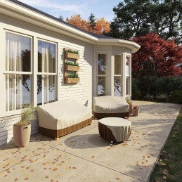 „Amazon“ pagrindai – apvalus židinio gaubtas – 44“ – 132,1 x 132,1 x 1,3 cm