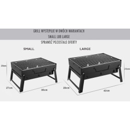 Sodo grilis su anglimis, sulankstomas, nešiojamas, turistinis lagaminas, grotelės