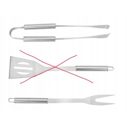 Aksesuarų rinkinys, kepsninės reikmenys, lagaminas, mentelė neįeina