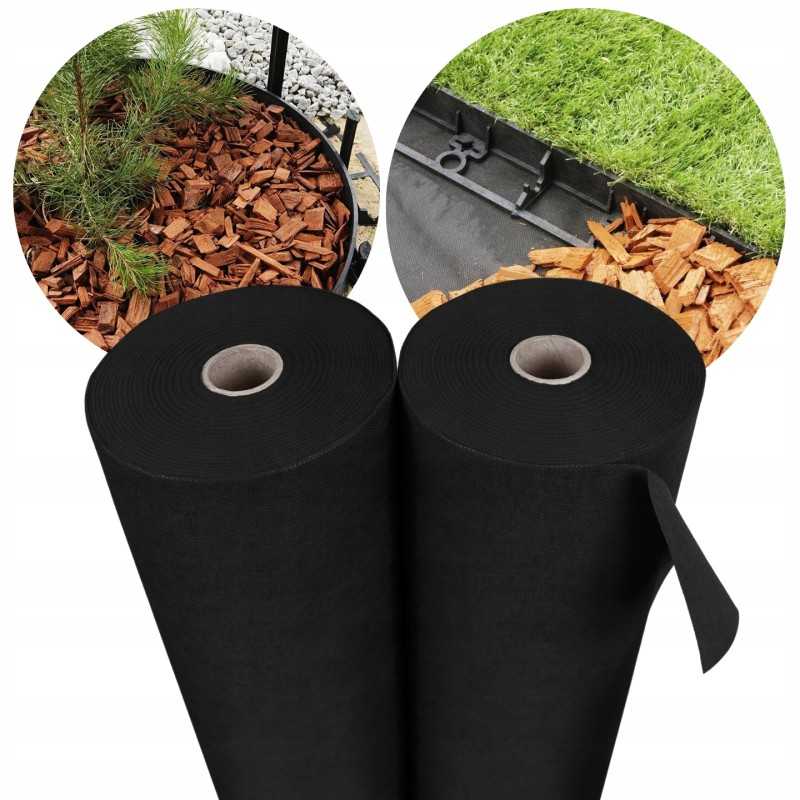 Juoda agrotekstilė 1,1m 150g UV 5m bellushortus