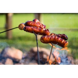 10vnt trumpa grilio šakutė laužui