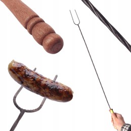 10vnt trumpa grilio šakutė laužui