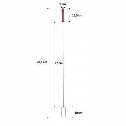 10vnt trumpa grilio šakutė laužui