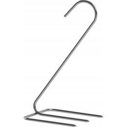 Trigubi vištienos rūkymo kabliukai, rinkinyje 5 vnt