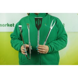 Plieniniai grilio įrankiai, 3 vnt. c80901140 bbq