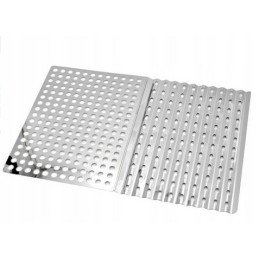 Perforuota grilio plokštė, plieninės grotelės
