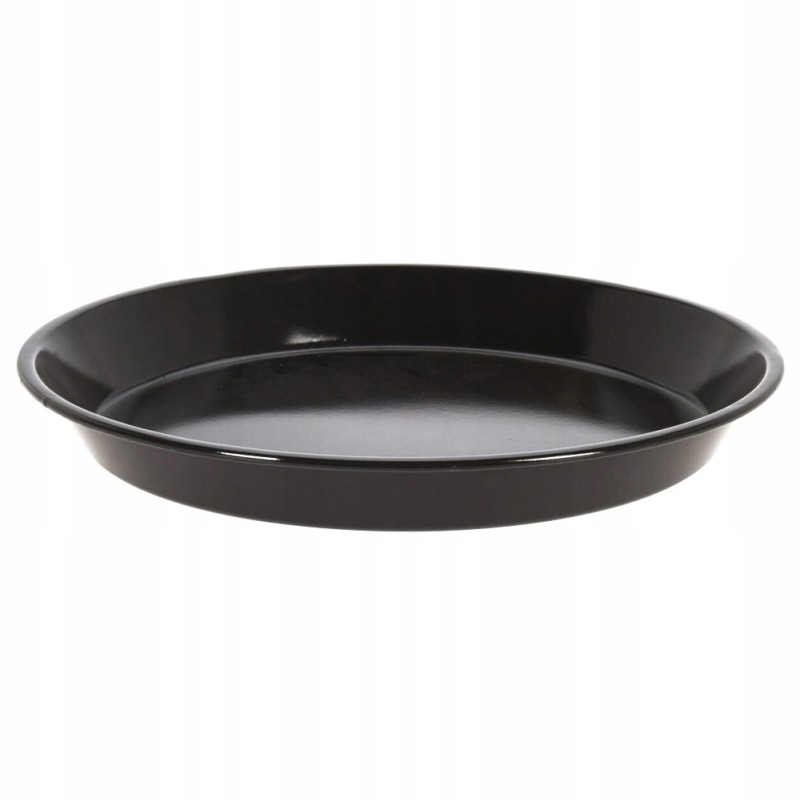 Apvalus plieninis kepimo padėklas, juodas, 28 5 cm, BBQ
