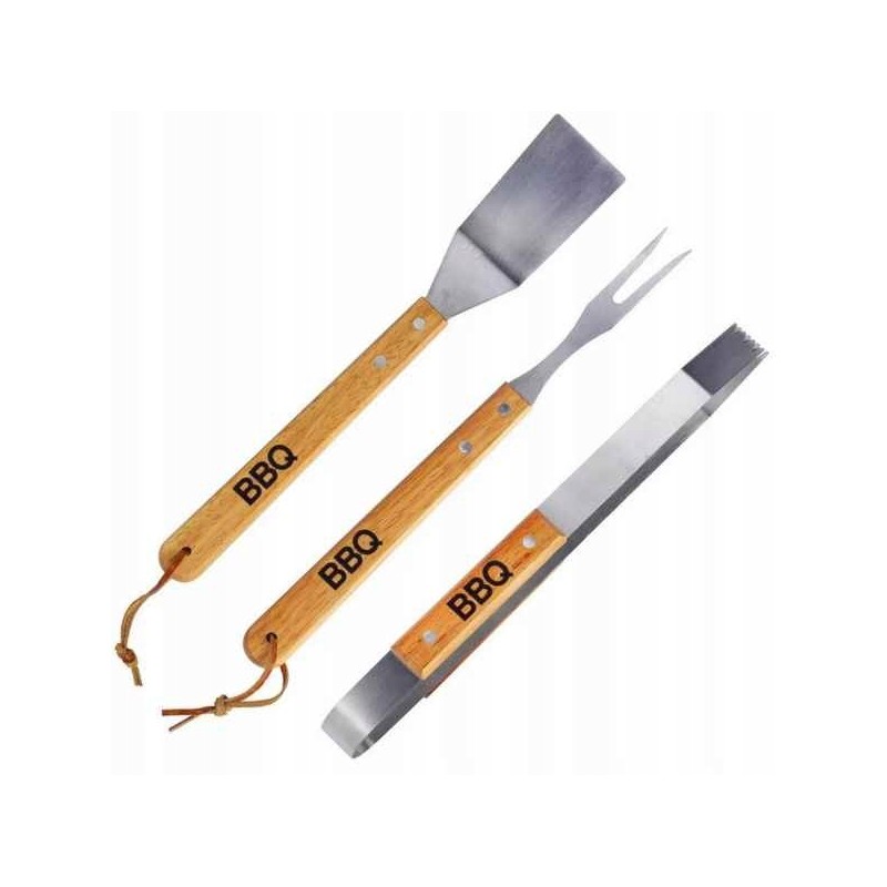 Plieninių grilio rinkinių priedai 3in1 grilio įrankiai puiki kokybė