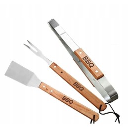 Plieninių grilio rinkinių priedai 3in1 grilio įrankiai puiki kokybė