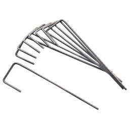 Tvirtinimo kaiščiai 20 cm 100 vnt metalo "l"