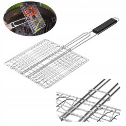 Grilio krepšelio grotelės 22x24cm, chromuotos