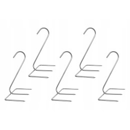 Kabliukai vištienai rūkyti, storis 4 mm, 5 vnt