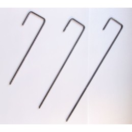 Tvirtinimo kaiščiai 20 cm 100 vnt metalo "l"