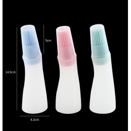 Silikoninis virtuvės šepetys su žaliu silikono šepetėlio buteliuku